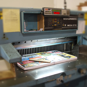 high speed bindery cutter